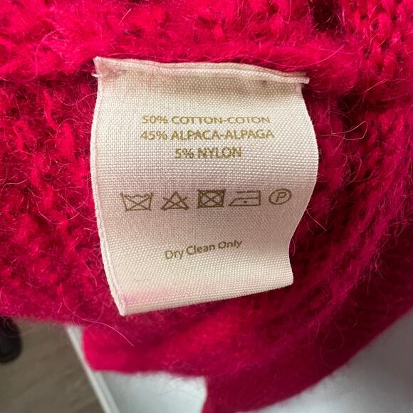 Free People All Mine Raspberry Oversized Sweater Small - Picture 5 of 7